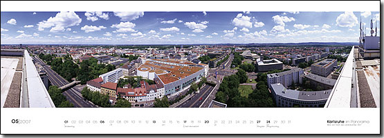 05|2007 Blick vom Dach des Landratsamtes, 300°